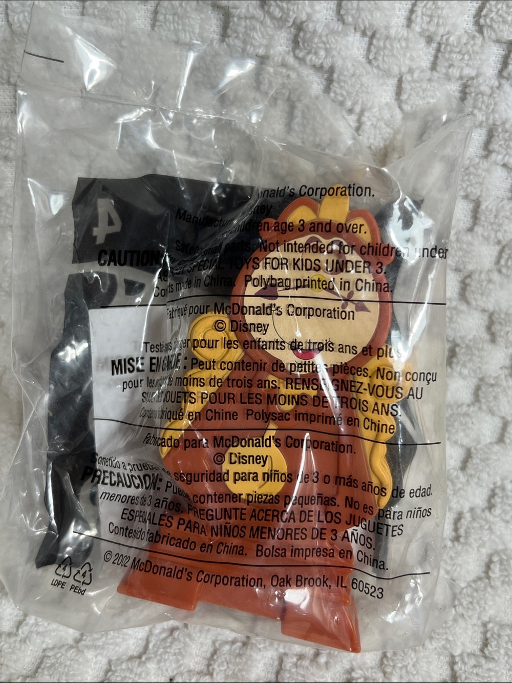 McDonald's Vintage Beauty and the Beast Happy Meal Toys - Lot of 6 - Picture 5 of 7
